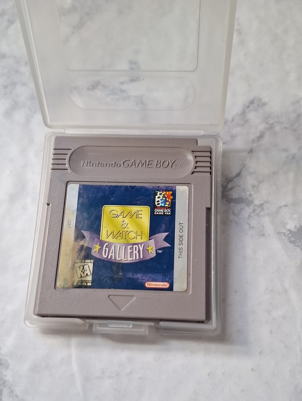 Nintendo Gray Game Boy With 4 Arcade Games Color Label - Game & Watch Gallery